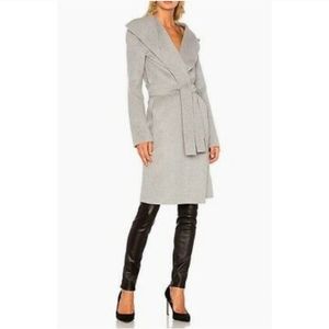 Theory Wilrose Wool Cashmere Wrap Coat